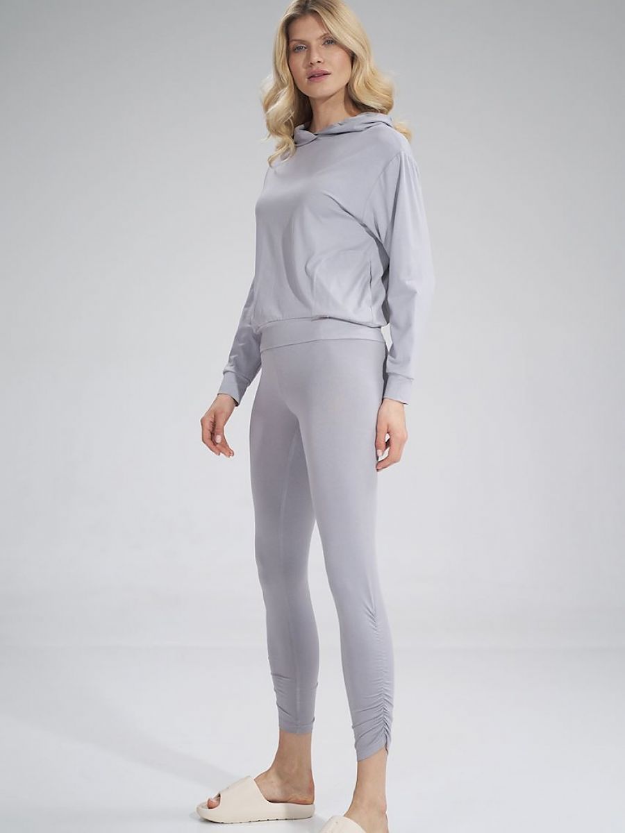 Damen-Leggings mit Bügelfalte in Grau – Figl Modell 155963